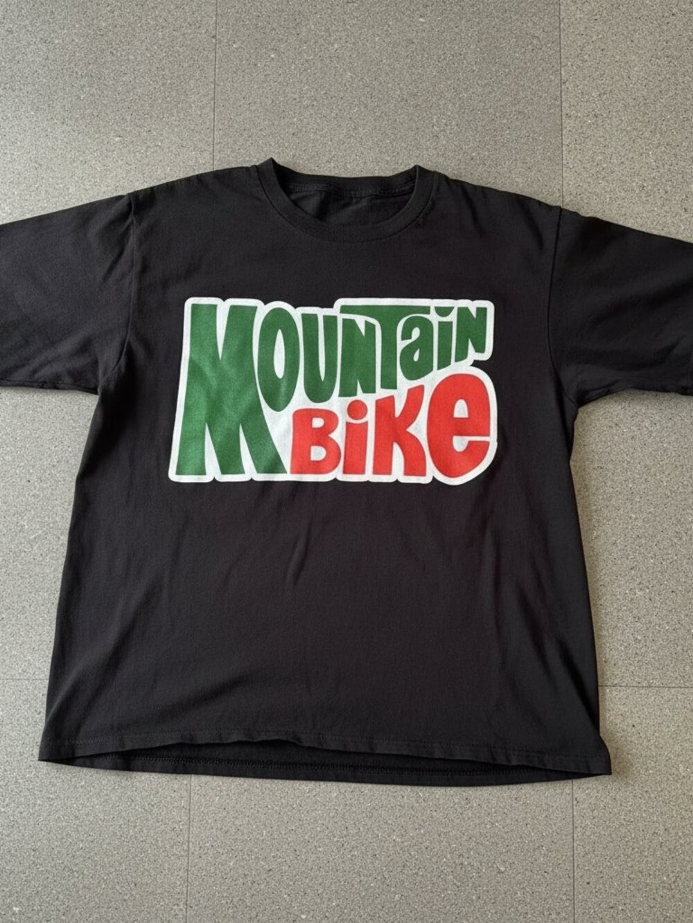 Mountain Bike Graphic Tee | Retro Cycling Black T-Shirt | Outdoor Adventure